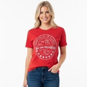 Sriracha hot chili sauce red graphic T-shirt rooster/chicken size medium
